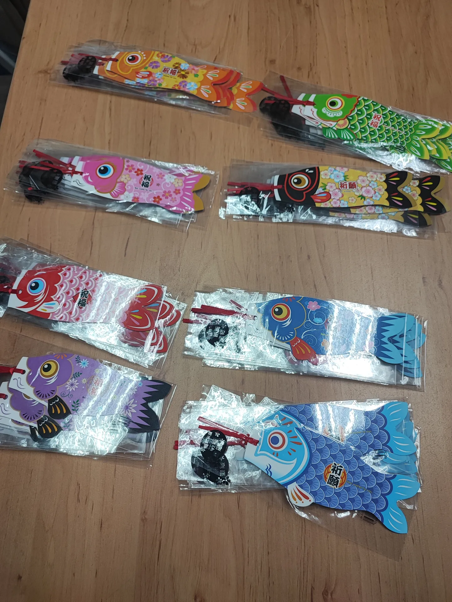 祈願祝福鯉魚旗書籤 (Lucky Carp Fish Flag Bookmark)